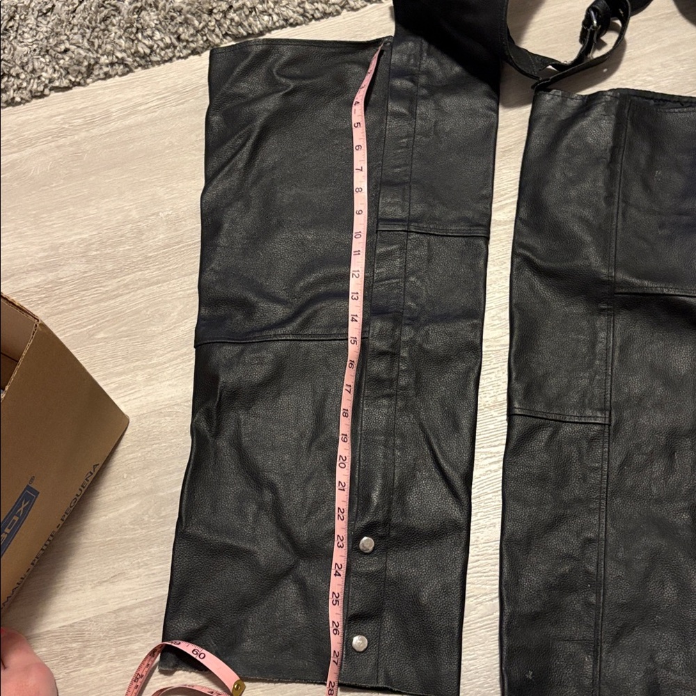 Black Leather Chaps